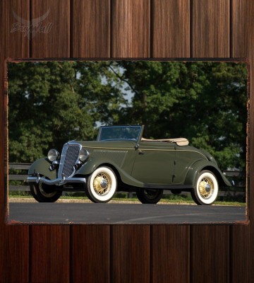 Металлическая табличка Ford V8 Deluxe Cabriolet (40-760)